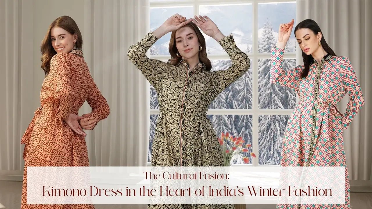 The Cultural Fusion: Kimono Dress in the Heart of India’s Winter Fashion - Vasya