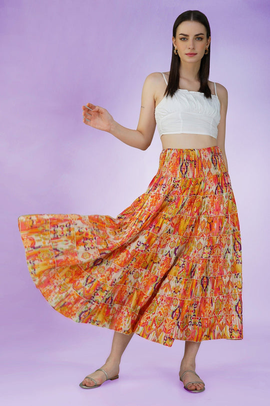 Citrus Elegance Skirt - Vasya -