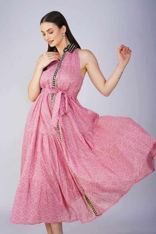 Exotic Sleeveless Long Dress - Vasya -