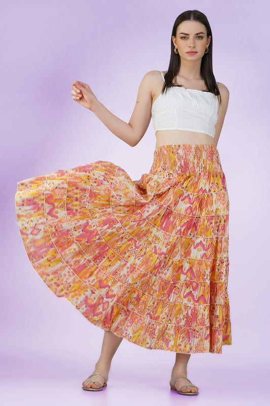 Ivory Sunset Skirt - Vasya -