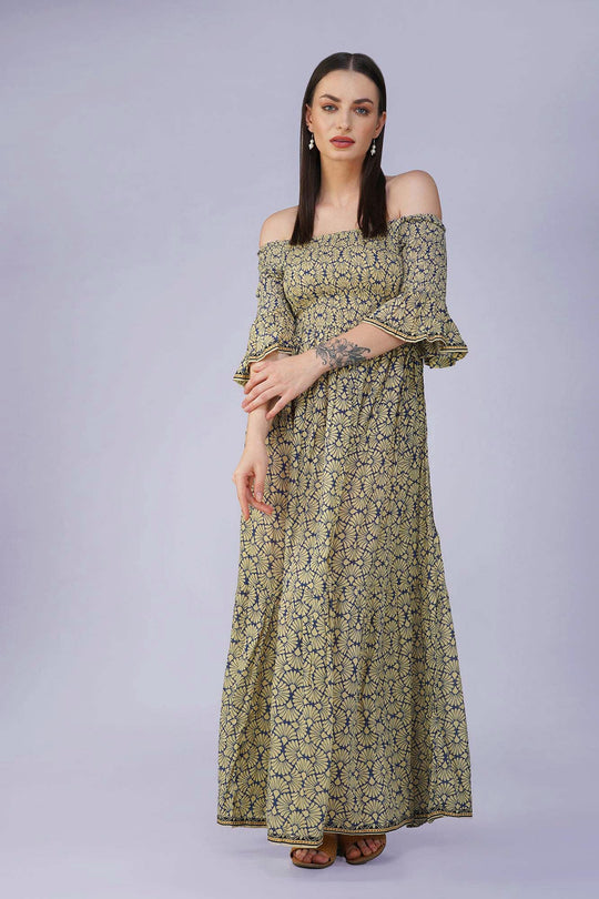 Lively Meadow Long Dress - Vasya -