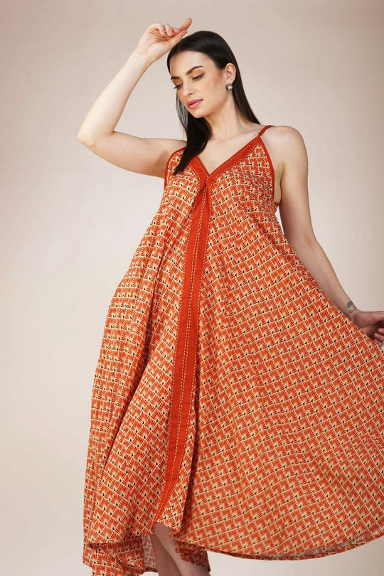 Radiant Rouge String Dress - Vasya -