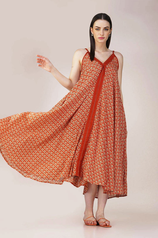Radiant Rouge String Dress - Vasya -