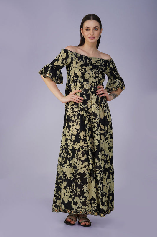 Starlit Blooms Long Dress - Vasya -